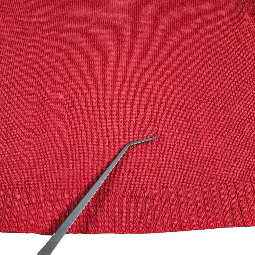 Vintage‎ Polo By Ralph Lauren Sweater Mens XL Red Lambs Wool V Neck Grandpa